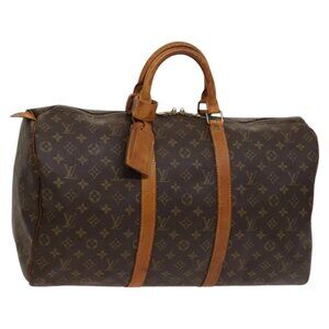 LOUIS VUITTON Monogram Keepall 50 Boston Bag